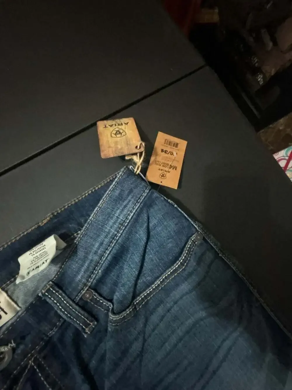 Ariat M4 Low Rise Boot Cut Jeans, Men's Size 36x34